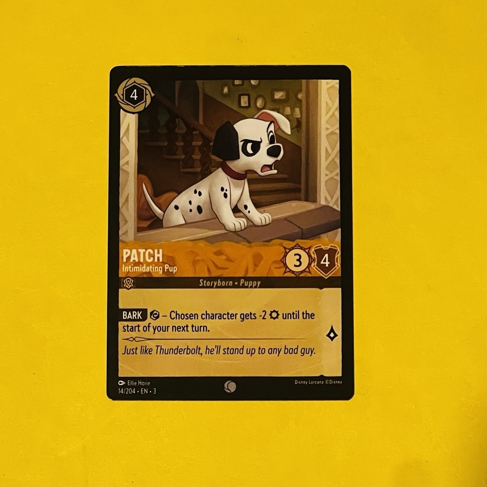Disney Lorcana Into the Inklands 14/204 C EN3 Patch - Intimidating Pup‎